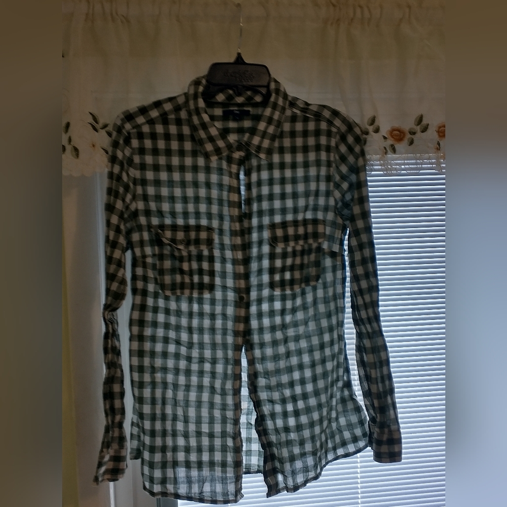 Girls Kids GAP Button Down Shirt Long